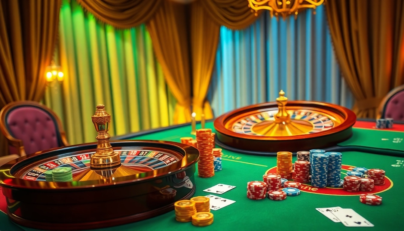 Experience thrilling action at Nhà cái 88vv with vibrant casino tables and dynamic gaming elements.